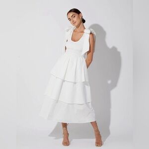 NWOT Cleobella White Tiered Dress Kaiya Size Small